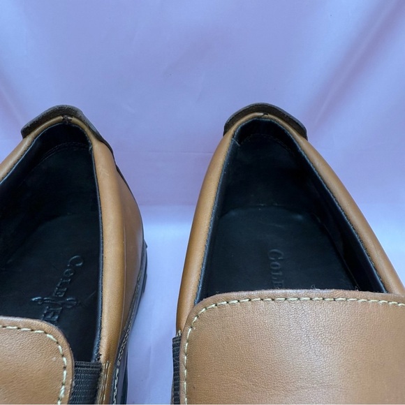 Cole Haan Men’s Leather Slip-On Loafers Sz 12M Tan Moc Toe Comfort Shoes - Picture 7 of 11